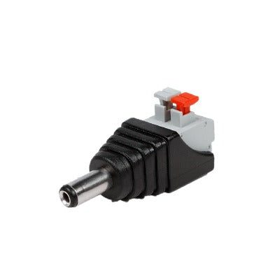 Adaptador tipo Jack de 3.5 mm Macho Polarizado de 12 Vcc con Terminales de Presión. Adaptador tipo Jack de 3.5 mm Macho Polarizado de 12 Vcc con Terminales de Presión.